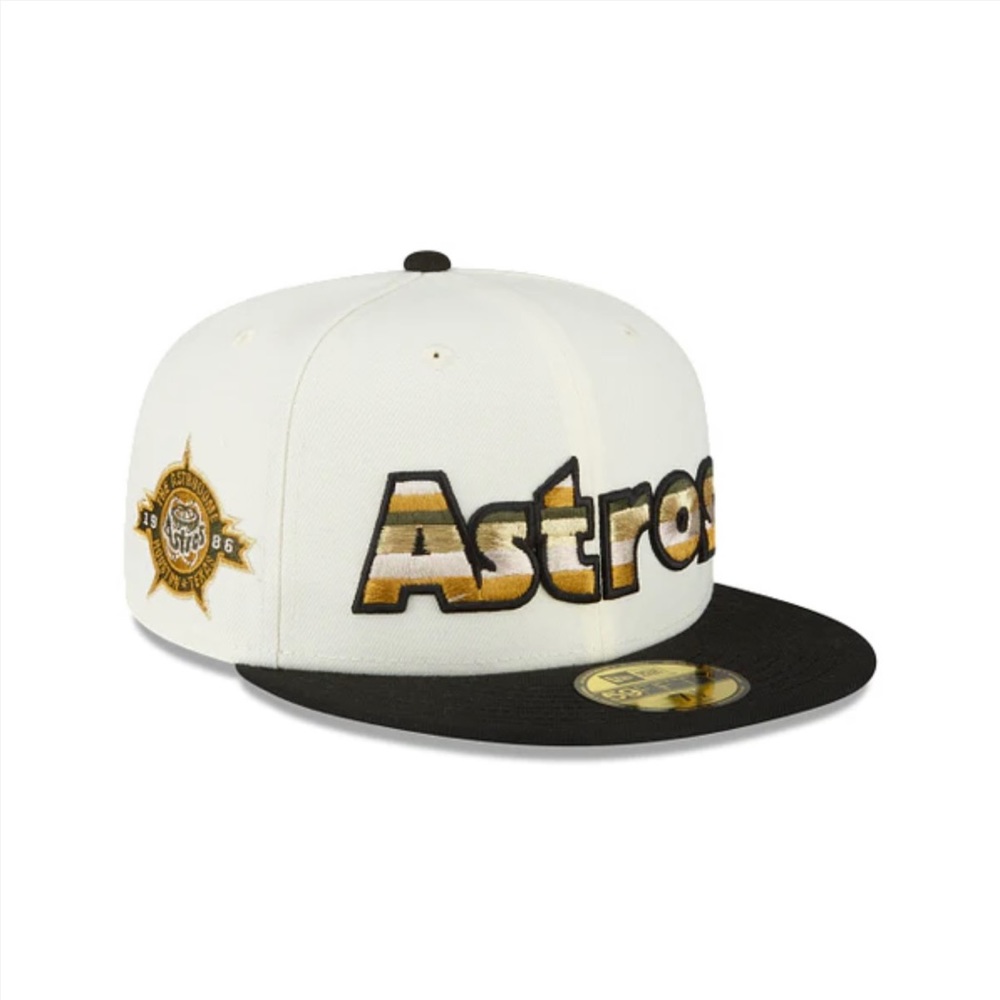 💫 Just Caps Chrome Black 59FIFTY Fitted - Houston Astros 10May25